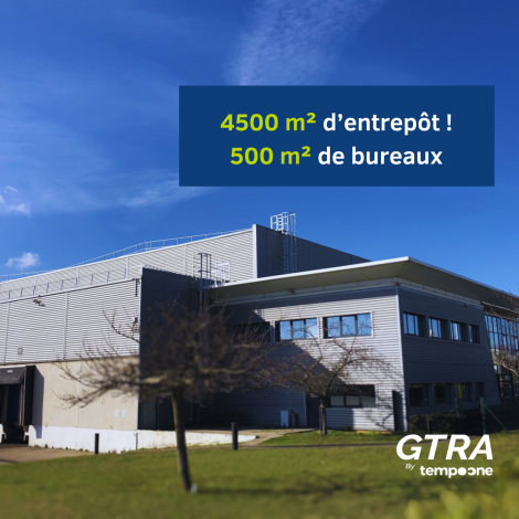 + de 4000 m² d’entrepôt ! 500 m(4)